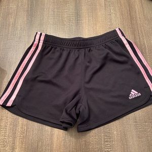 Girls Adidas Black/Pink Shorts - Size 7/8